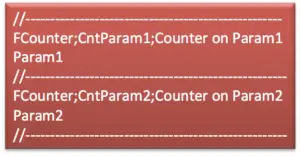 RHB facqConf file | Counter parameter